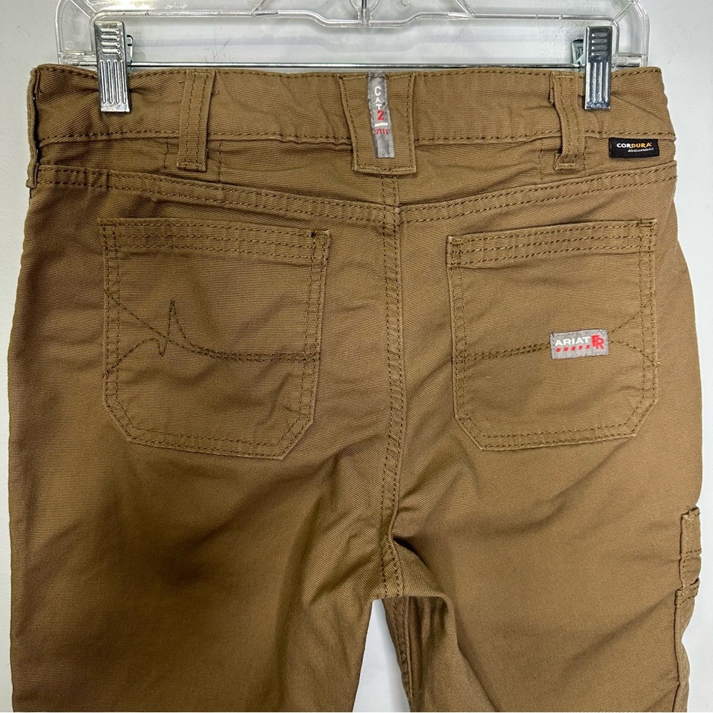 Ariat Flame Resistant Stretch Duralite Canvas Stackable Straight Leg Work Pants - Picture 7 of 16